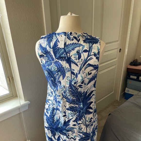 Talbot’s TropicalPalm Sheath with Ruffled Hem - Picture 3 of 10